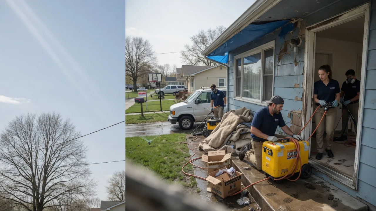 Basement Flood Cleanup in Halliday, ND near me